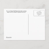  verjaardagsgroet of uitnodiging briefkaart (Achterkant)