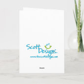 Verjaardagsgroet Pinguïn Kaart (Achterkant)