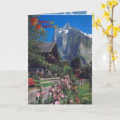 Verjaardagsgroet - Tussen de bergen Kaart (Gele Bloem)