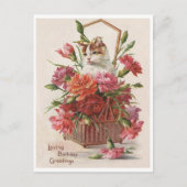 Verjaardagsgroet uit het begin van de 1900's briefkaart (Voorkant)