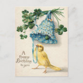 Verjaardagsgroet uit het begin van de 1900's briefkaart (Voorkant)