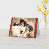 Verjaardagsgroet van de zusters kaart (Gele Bloem)