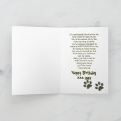 Verjaardagsgroet VAN PET - PAW IMPRESSIONS Kaart (Binnen)