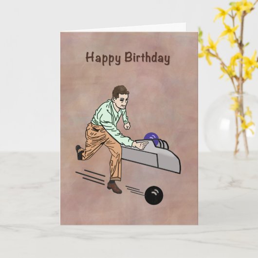 Verjaardagsgroet voor golfer, kaart (Gele Bloem)