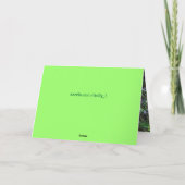 Verjaardagsgroet voor kikkers kaart (Achterkant)