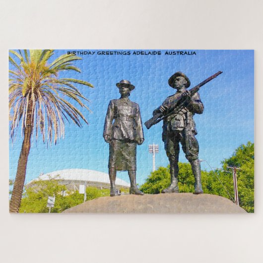 Verjaardagsgroeten Adelaide  Australië Legpuzzel (Horizontaal)