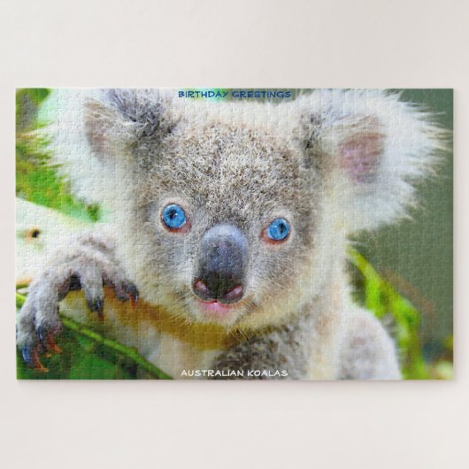 Verjaardagsgroeten Australische Koala's Legpuzzel (Horizontaal)