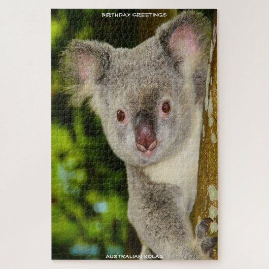 Verjaardagsgroeten Australische Koala's Legpuzzel (Verticaal)