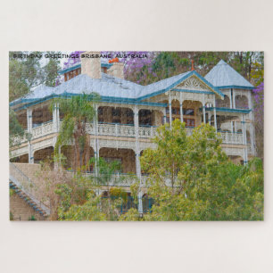 Verjaardagsgroeten Brisbane Australië Legpuzzel