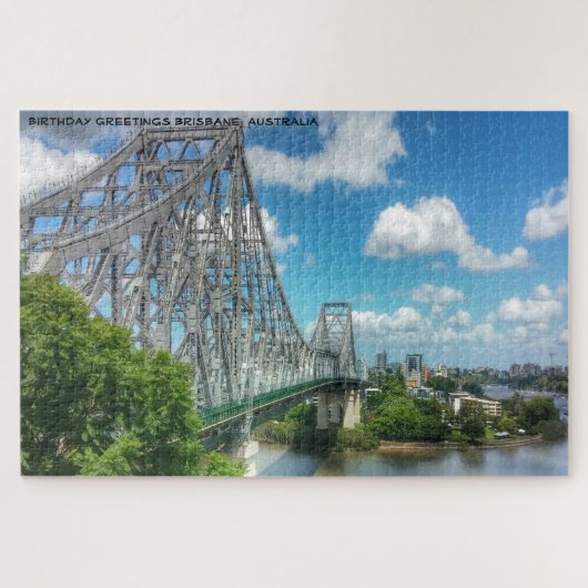 Verjaardagsgroeten Brisbane Australië Legpuzzel (Horizontaal)