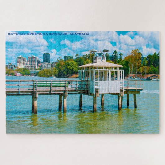 Verjaardagsgroeten Brisbane Australië Legpuzzel (Horizontaal)