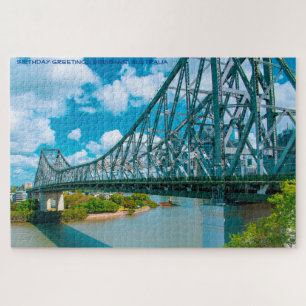 Verjaardagsgroeten Brisbane Australië Legpuzzel