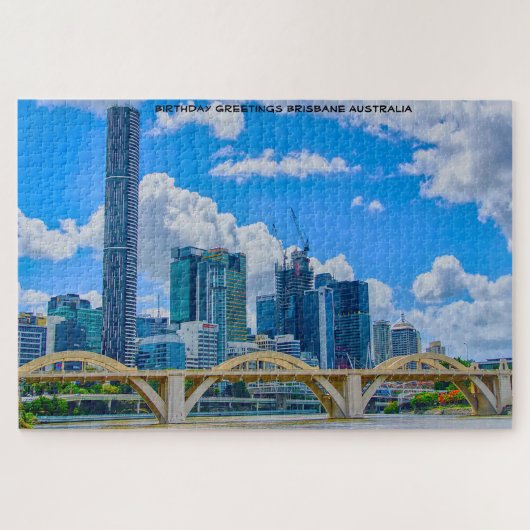 Verjaardagsgroeten Brisbane Australië Legpuzzel (Horizontaal)