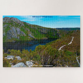 Verjaardagsgroeten Crater Lake Tasmanië Legpuzzel