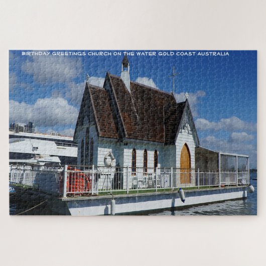 Verjaardagsgroeten Gold Coast Australië Legpuzzel (Horizontaal)