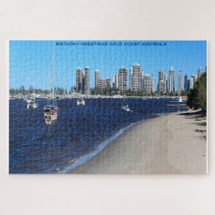 Verjaardagsgroeten Gold Coast Australië Legpuzzel