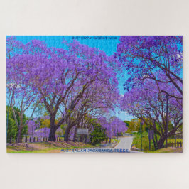 Verjaardagsgroeten Jacaranda Bomen Australië Legpuzzel