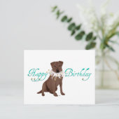 Verjaardagsgroeten Labrador Retriever Briefkaart (Staand voorkant)