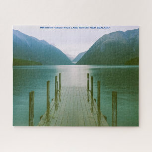 Verjaardagsgroeten Lake Rotoiti Nieuw-Zeeland Legpuzzel