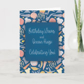 Verjaardagsgroeten onder de zee kaart (Voorkant)