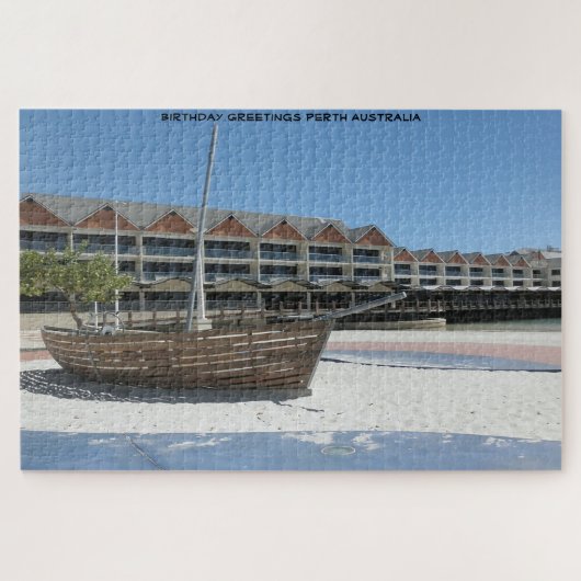 Verjaardagsgroeten Perth Australië Legpuzzel (Horizontaal)