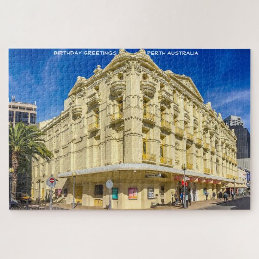 Verjaardagsgroeten Perth Australië Legpuzzel (Horizontaal)