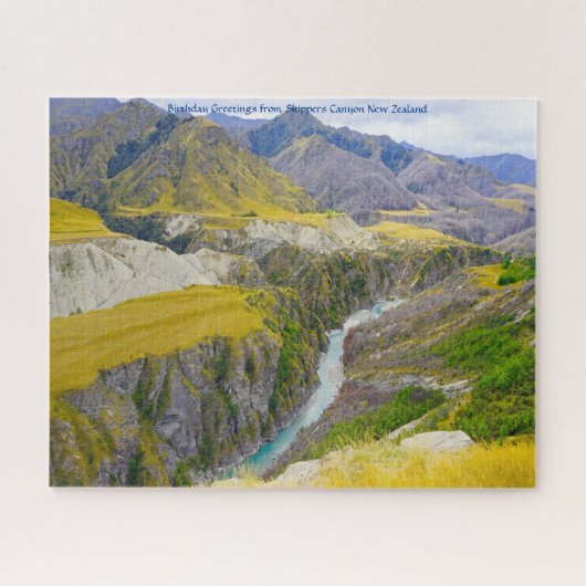 Verjaardagsgroeten uit Skippers Canyon Legpuzzel (Horizontaal)