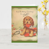  verjaardagsgroeten voor papa Wenskaart Kaart (Gele Bloem)