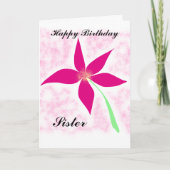 Verjaardagsgroeten Zuster Kaart (Voorkant)