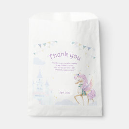 Verjaardagsgunstzakken met eenhoorn. bedankzakje