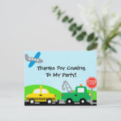 Verjaardagshelikopter Bedankt Briefkaart (Staand voorkant)