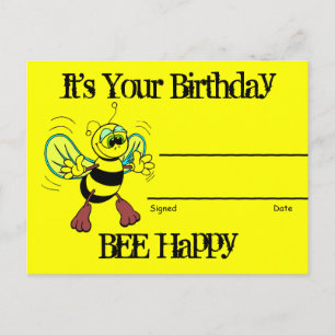Verjaardagsherkenningsprijs Briefkaart