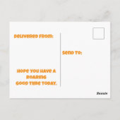 verjaardagshoed dragende Bengaalse tijger ligt nee Briefkaart (Achterkant)