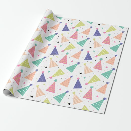 Verjaardagshoeden Cadeaupapier (Uitgerold)