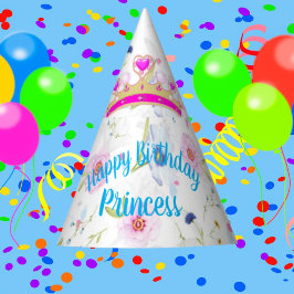 Verjaardagshoedje Prinsessen Papier Feestje Feesthoedjes