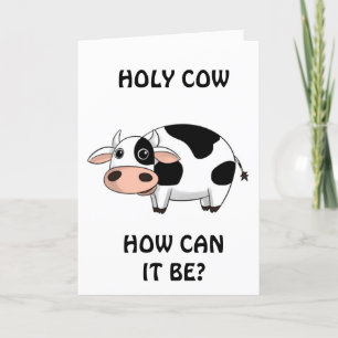 "VERJAARDAGSHUMOR VAN EEN KOE? KAART