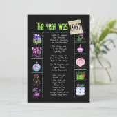 Verjaardagsjaar 1967 uitnodiging (Staand voorkant)