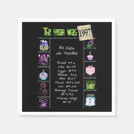 Verjaardagsjaar 1997 Party Paper servet