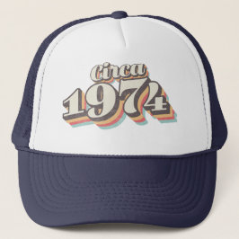 Verjaardagsjaar - circa 1974 trucker pet
