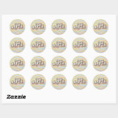 Verjaardagsjaar - Rond 1971 Ronde Sticker (Vel)