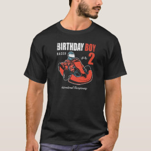 Verjaardagsjongen 2 jaar oud 2de verjaardag Go Kar T-shirt