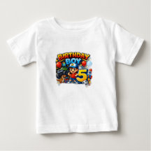Verjaardagsjongen 5 Peuter T-shirt – Leuke Cartoon
