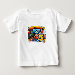 Verjaardagsjongen 5 Peuter T-shirt – Leuke Cartoon