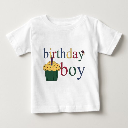 Verjaardagsjongen Baby Korte Mouw (Voorkant)