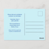 Verjaardagsjongen Foto Aangepaste Kinderfeest Uitn Briefkaart (Achterkant)