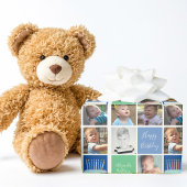 Verjaardagsjongen Fotocollage Sjabloon Schattige K Cadeaupapier