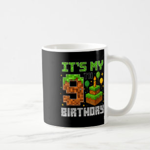 Verjaardagsjongen Het is mijn 9e verjaardag Gamer Koffiemok
