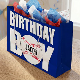 Verjaardagsjongen Honkbalspeler Feest Aangepaste N Groot Cadeauzakje