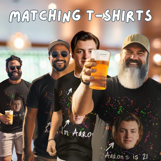 Verjaardagsjongen Hoofdfeest 21e Man Do T-shirt