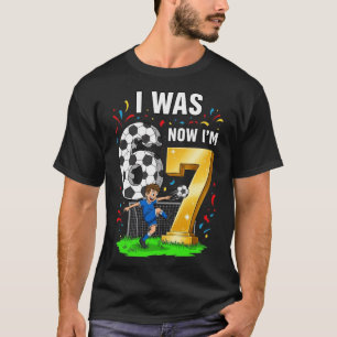 Verjaardagsjongen Ik was 6 Nu ben ik 7 Zes Zeven V T-shirt